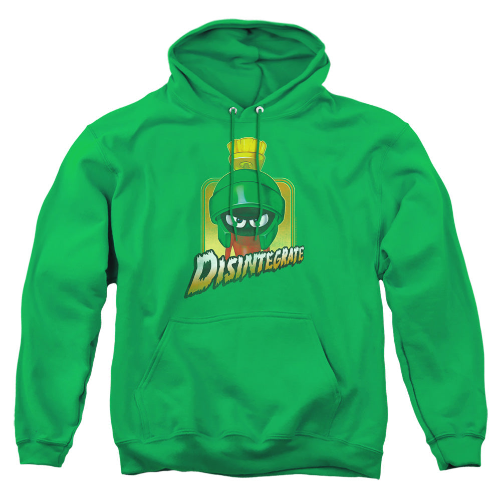 AN OFFCIALLY LICENSED LOONEY TUNES DISINTEGRATE ADULT UNISEX PULLOVER HOODIE KELLY GREEN