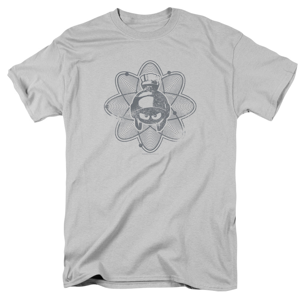 AN OFFCIALLY LICENSED LOONEY TUNES MEAN MARVIN MEN'S REGULAR FIT T-SHIRT SILVER