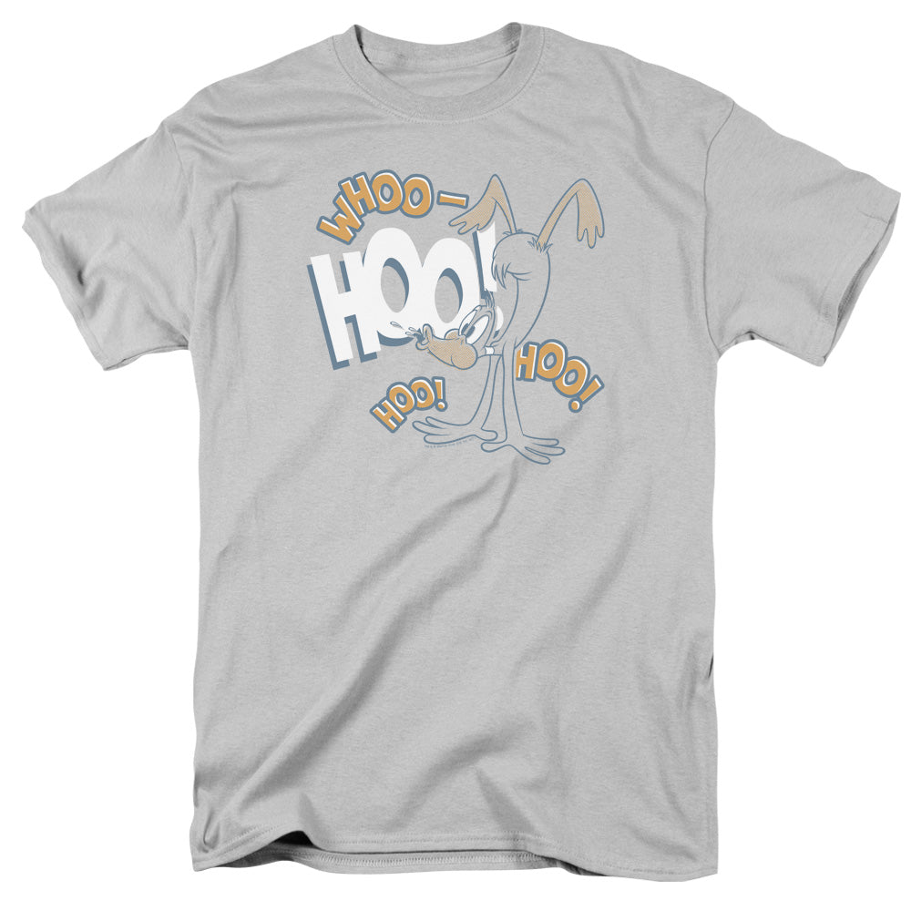 AN OFFCIALLY LICENSED LOONEY TUNES DAFFY LAUGH MEN'S REGULAR FIT T-SHIRT SILVER