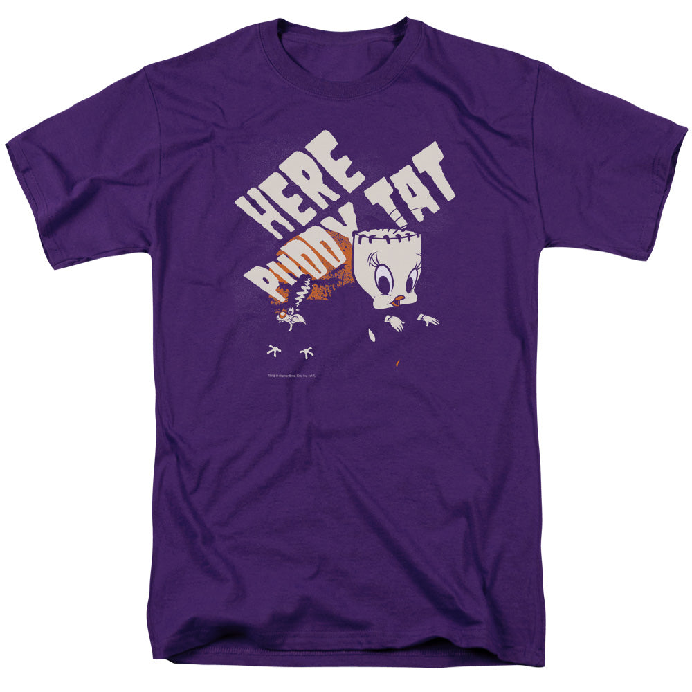 AN OFFCIALLY LICENSED LOONEY TUNES FRANKEN TWEETY MEN'S REGULAR FIT T-SHIRT PURPLE