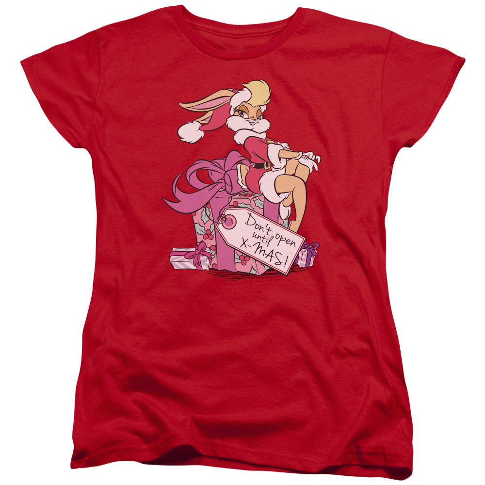 AN OFFCIALLY LICENSED LOONEY TUNES LOLA PRESENT WOMEN'S REGULAR FIT T-SHIRT RED