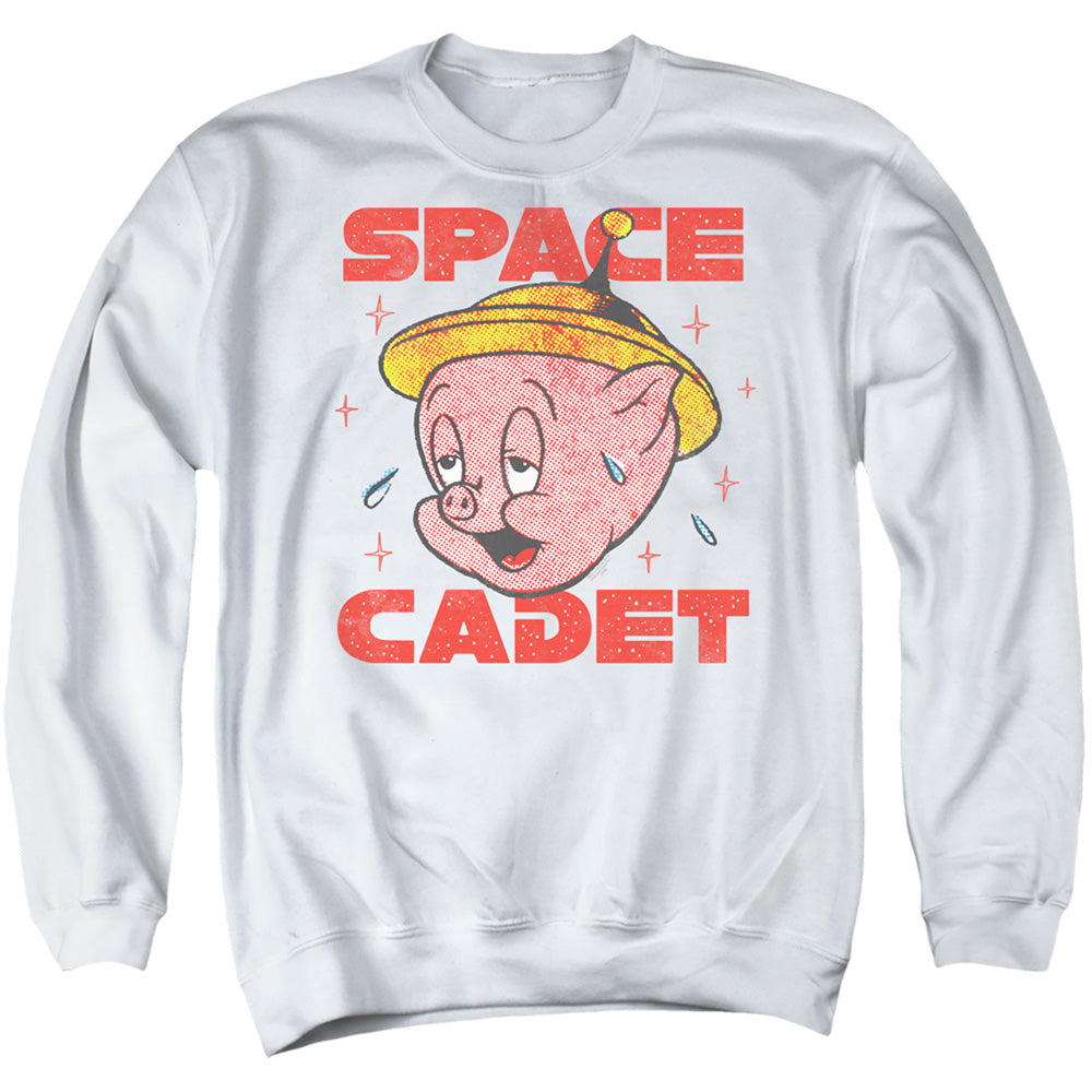 AN OFFCIALLY LICENSED LOONEY TUNES SPACE GHOST ADULT UNISEX CREWNECK SWEATSHIRT WHITE