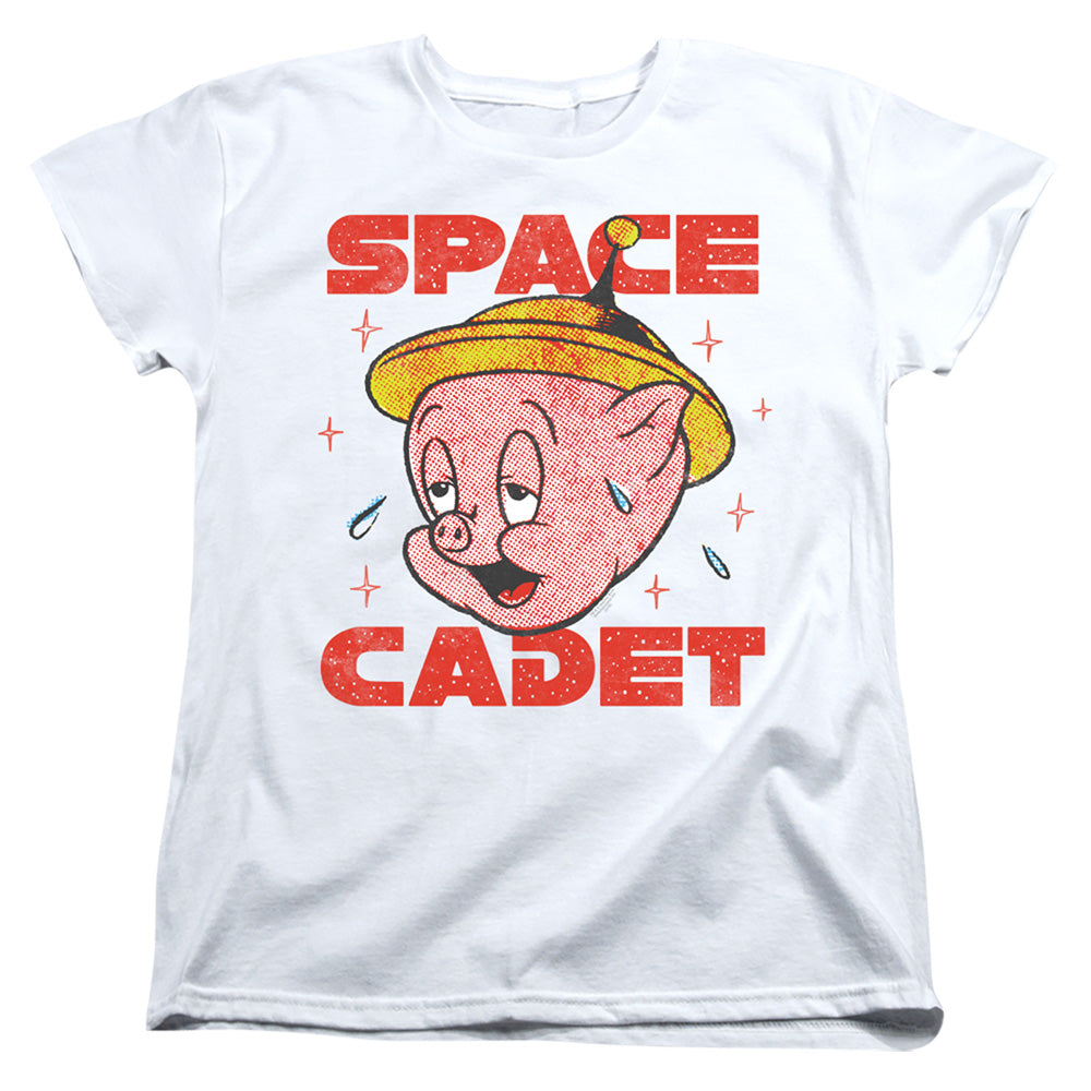 AN OFFCIALLY LICENSED LOONEY TUNES SPACE GHOST WOMEN'S REGULAR FIT T-SHIRT WHITE