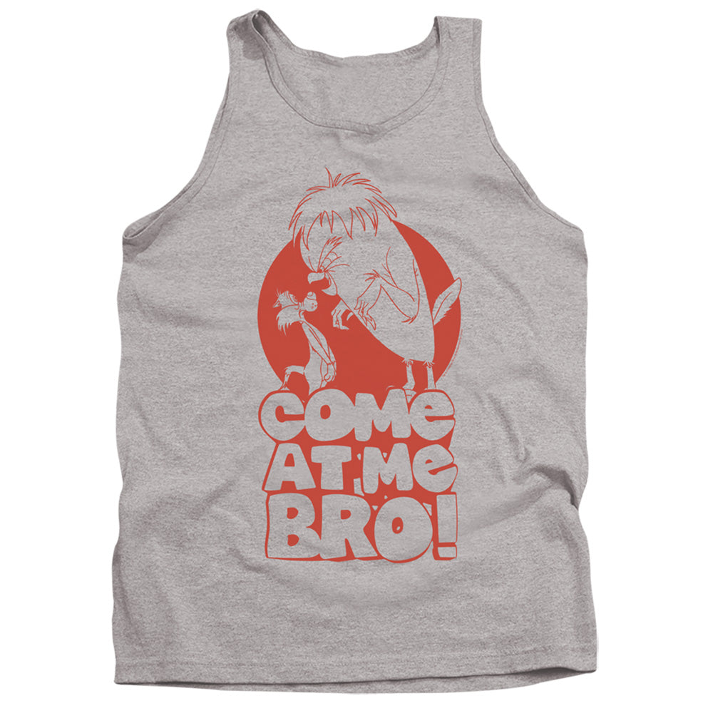 AN OFFCIALLY LICENSED LOONEY TUNES COME AT ME ADULT UNISEX TANK TOP ATHLETIC HEATHER