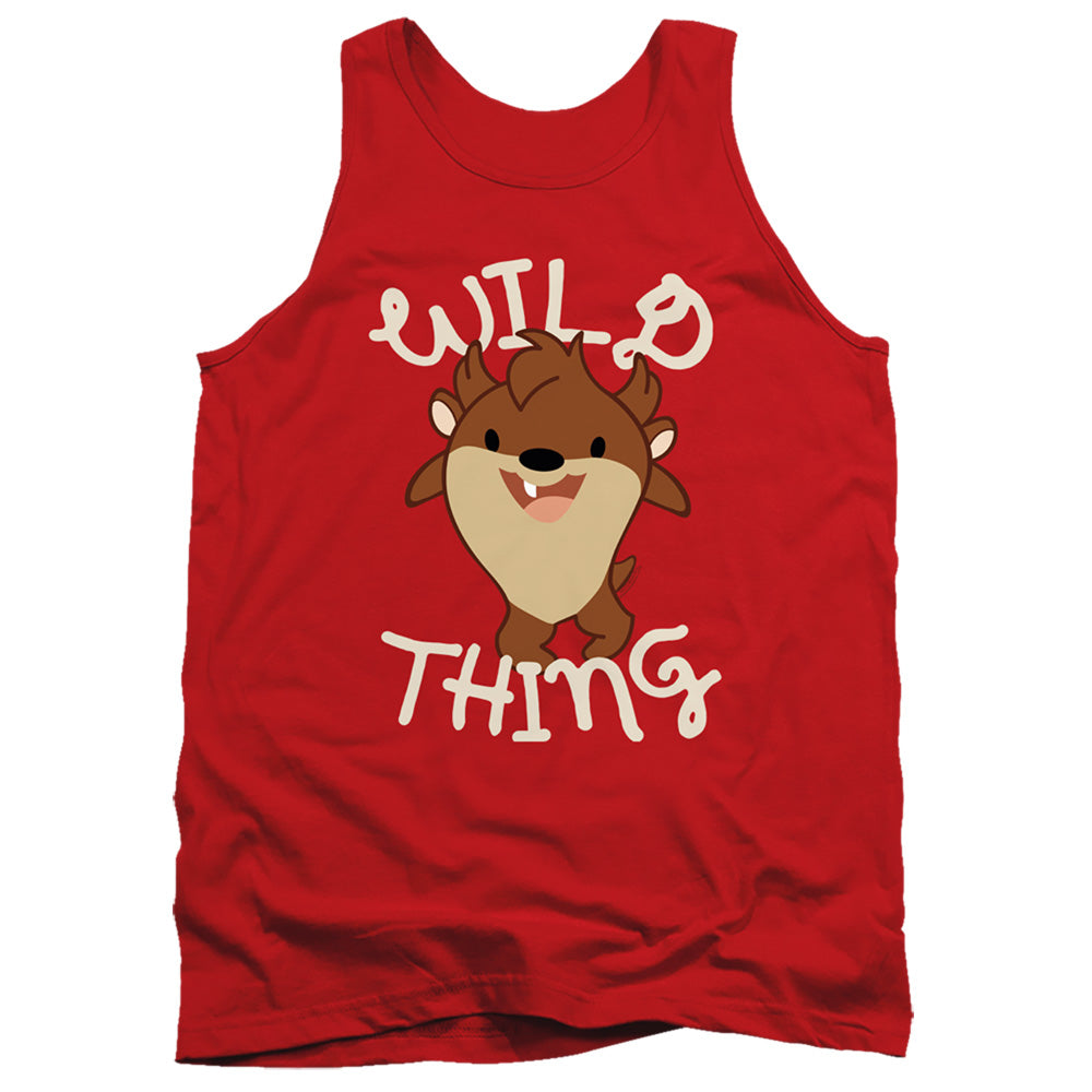AN OFFCIALLY LICENSED LOONEY TUNES WILD THING KID ADULT UNISEX TANK TOP RED