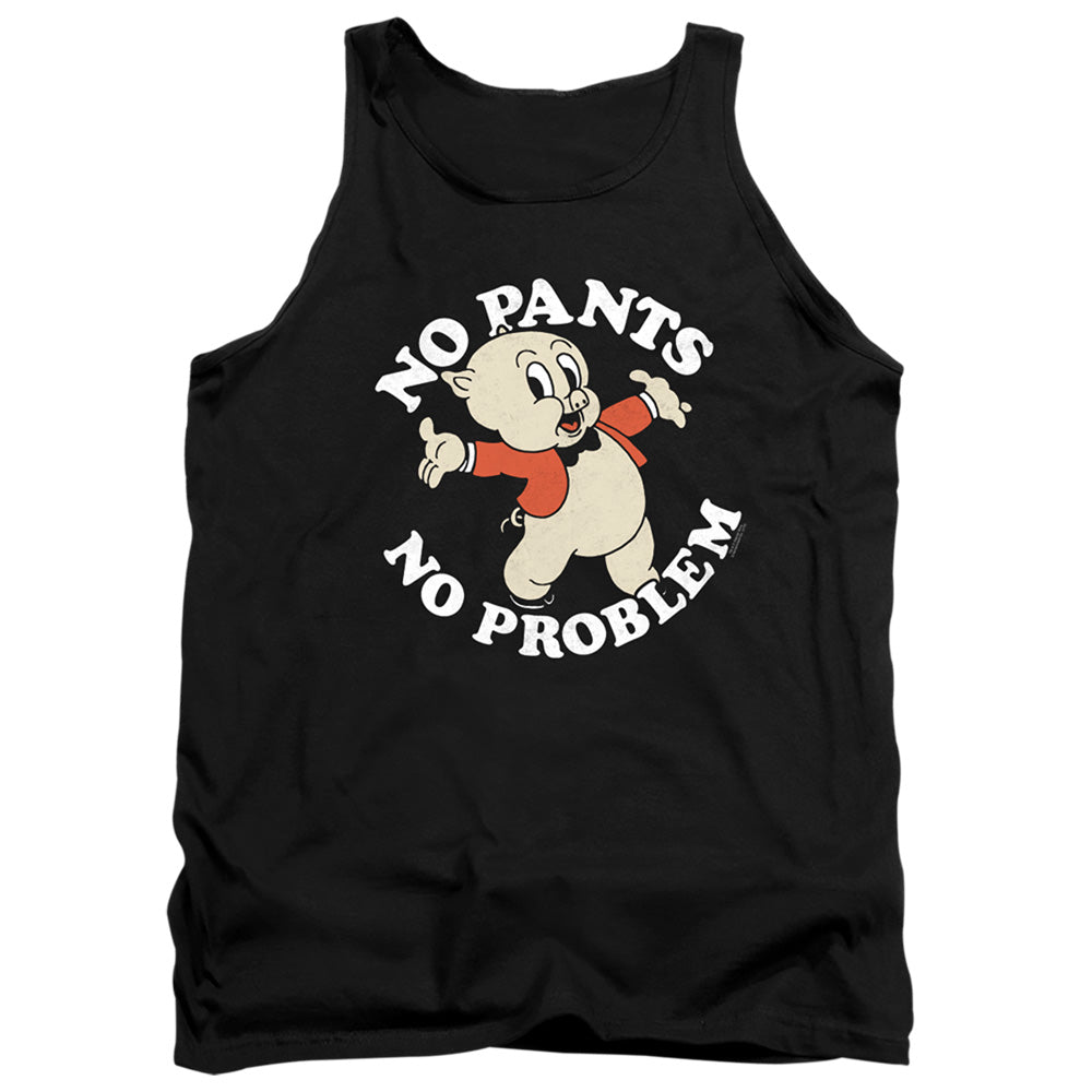 AN OFFCIALLY LICENSED LOONEY TUNES NO PANTS ADULT UNISEX TANK TOP BLACK