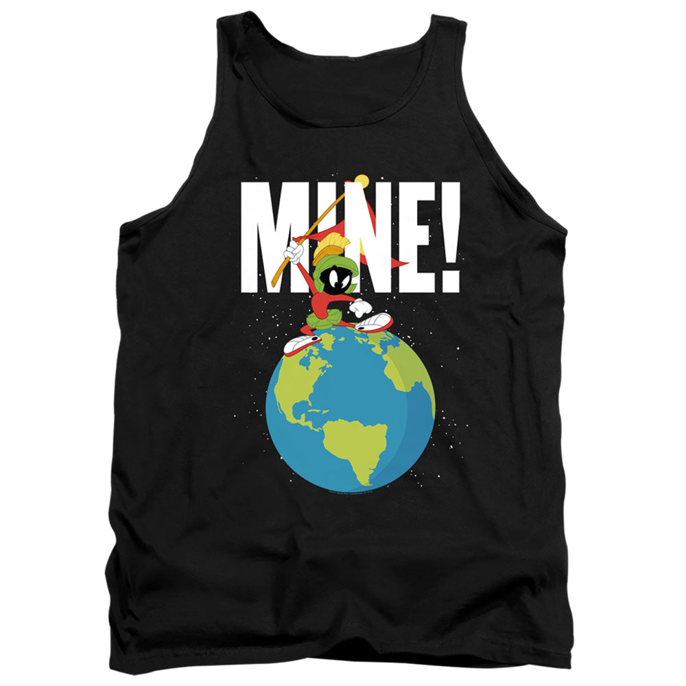 AN OFFCIALLY LICENSED LOONEY TUNES MINE ADULT UNISEX TANK TOP BLACK