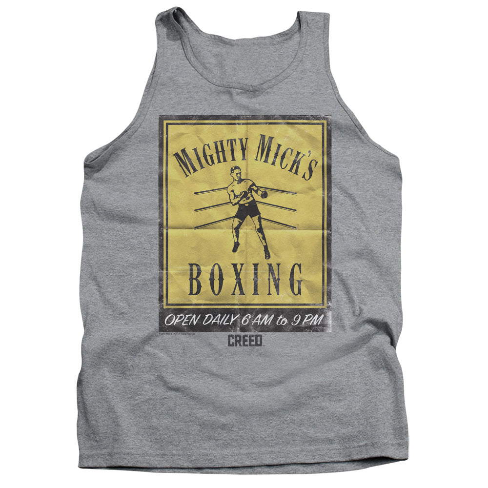 AN OFFCIALLY LICENSED CREED MICKS POSTER ADULT UNISEX TANK TOP ATHLETIC HEATHER