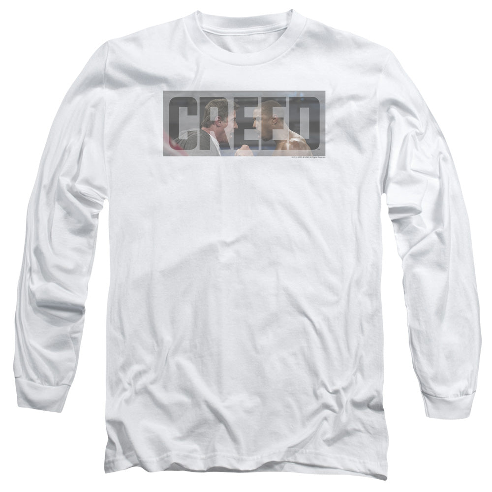 AN OFFCIALLY LICENSED CREED PEP TALK MEN'S LONG SLEEVE T-SHIRT WHITE