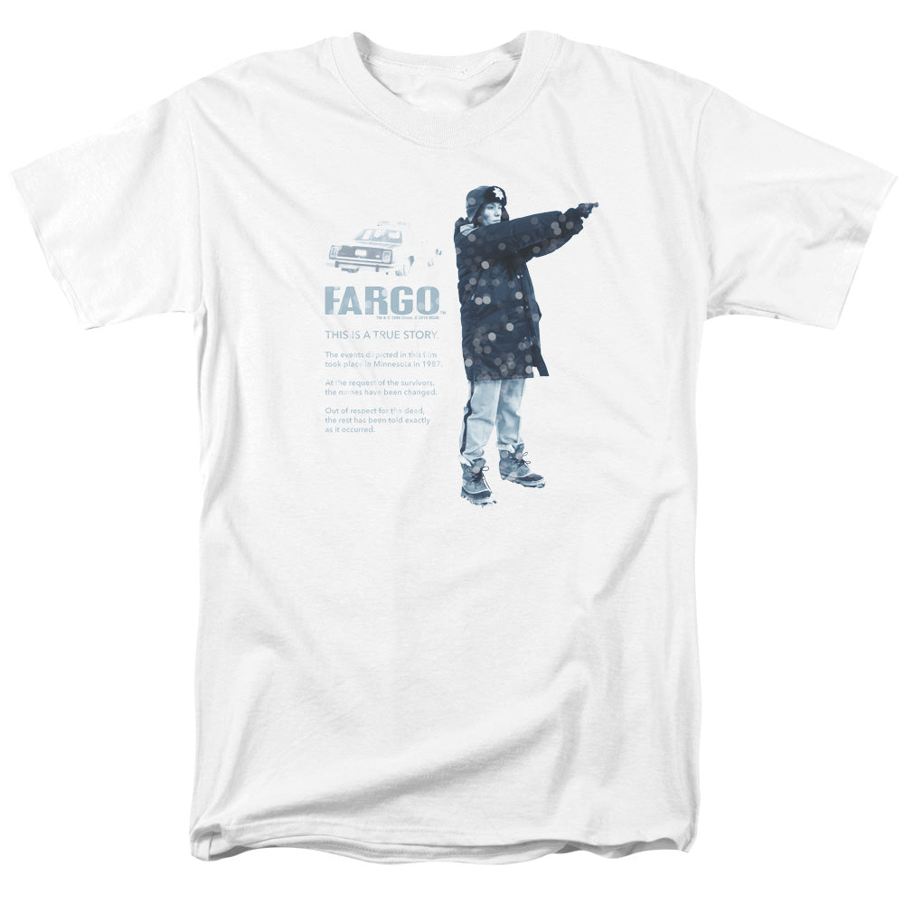 AN OFFCIALLY LICENSED FARGO THIS IS A TRUE STORY MEN'S REGULAR FIT T-SHIRT WHITE