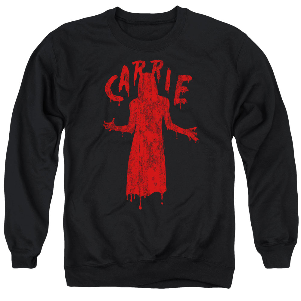AN OFFCIALLY LICENSED CARRIE SILHOUETTE ADULT UNISEX CREWNECK SWEATSHIRT BLACK