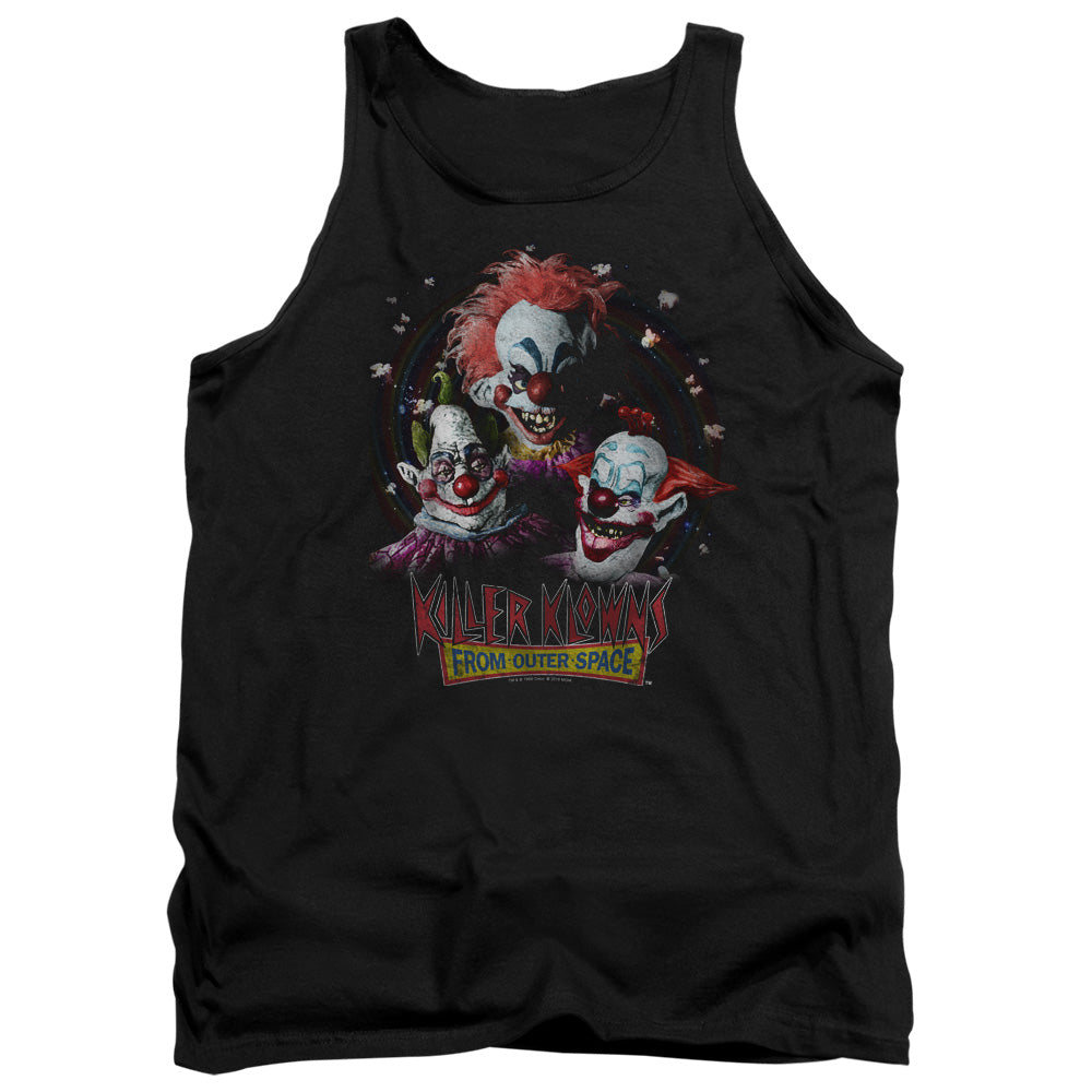AN OFFCIALLY LICENSED KILLER KLOWNS FROM OUTER SPACE KILLER KLOWNS ADULT UNISEX TANK TOP BLACK