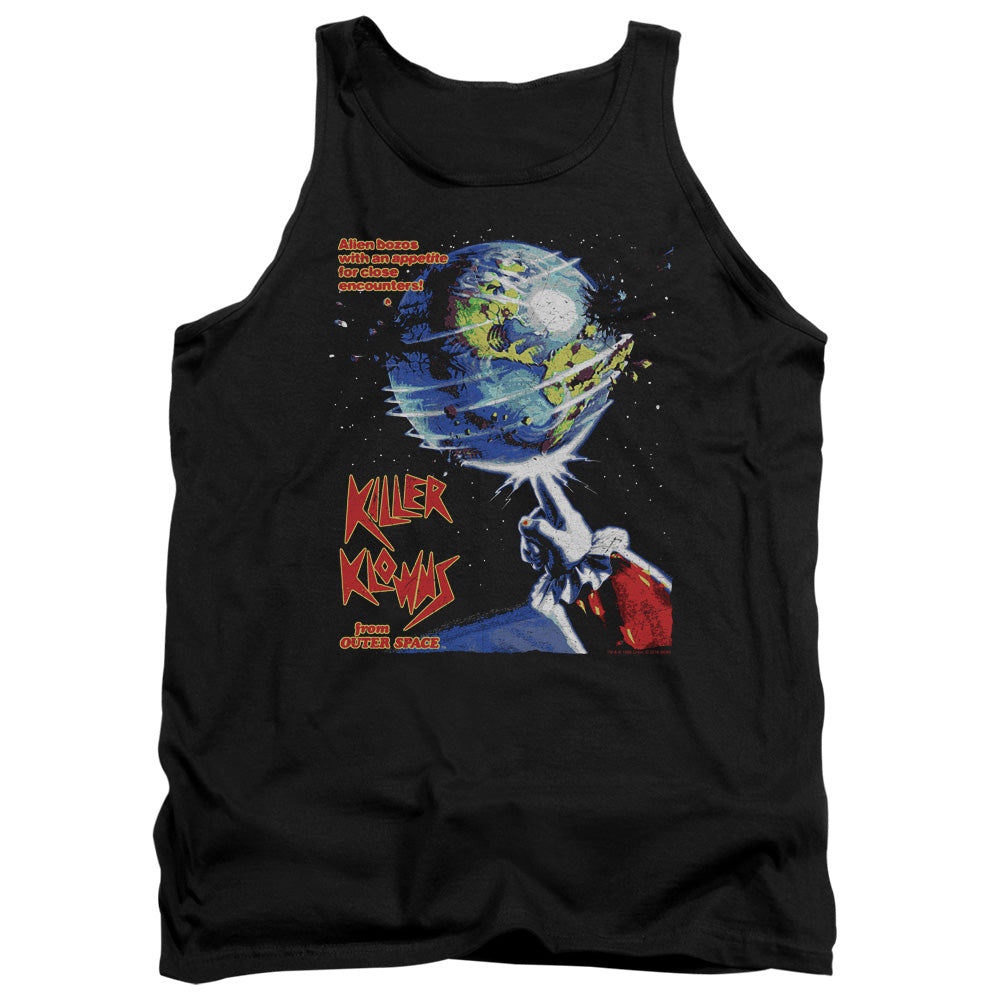 AN OFFCIALLY LICENSED KILLER KLOWNS FROM OUTER SPACE INVADERS ADULT UNISEX TANK TOP BLACK