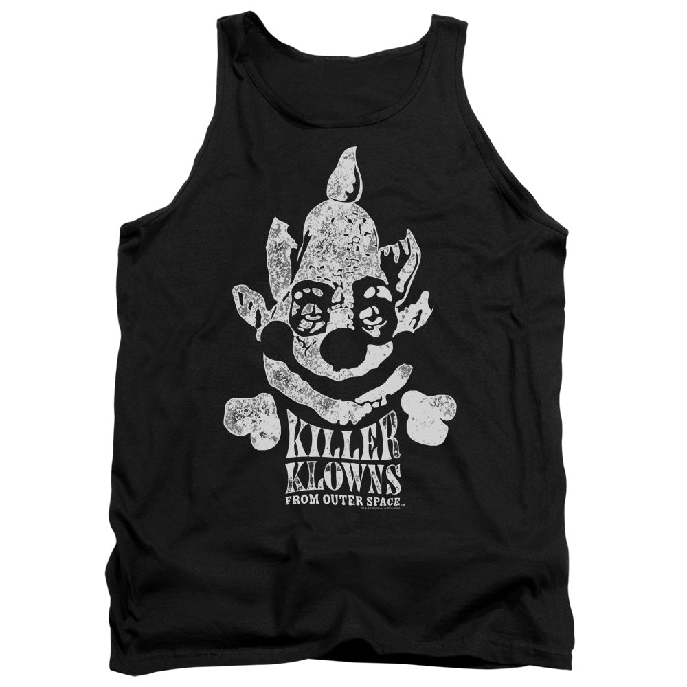 AN OFFCIALLY LICENSED KILLER KLOWNS FROM OUTER SPACE KREEPY ADULT UNISEX TANK TOP BLACK