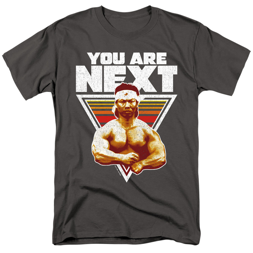 AN OFFCIALLY LICENSED BLOODSPORT YOU ARE NEXT MEN'S REGULAR FIT T-SHIRT CHARCOAL
