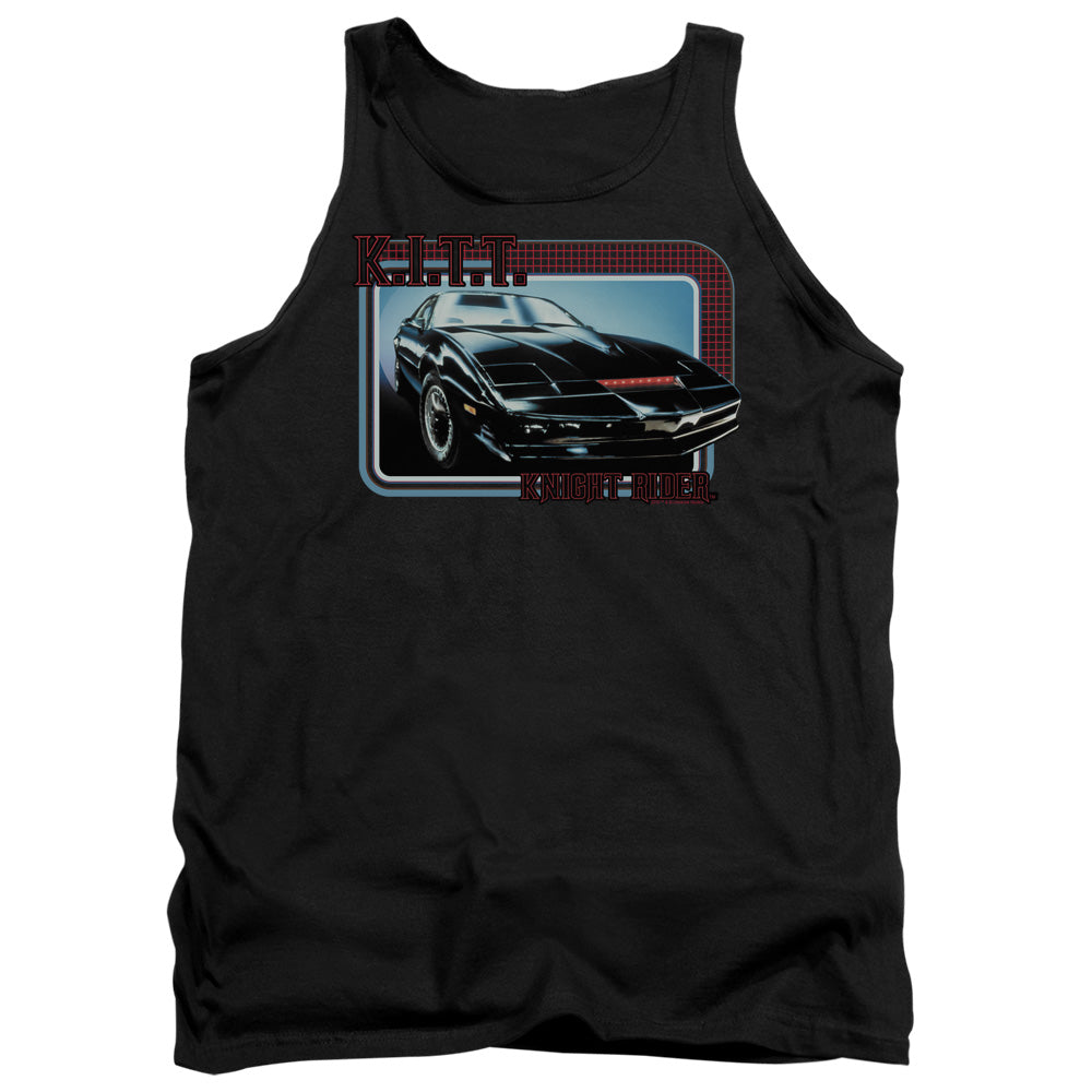 AN OFFCIALLY LICENSED KNIGHT RIDER KITT ADULT UNISEX TANK TOP BLACK