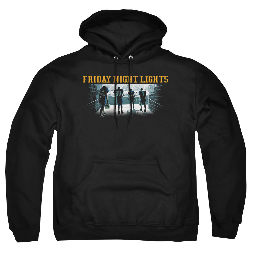 AN OFFCIALLY LICENSED FRIDAY NIGHT LIGHTS GAME TIME ADULT UNISEX PULLOVER HOODIE BLACK