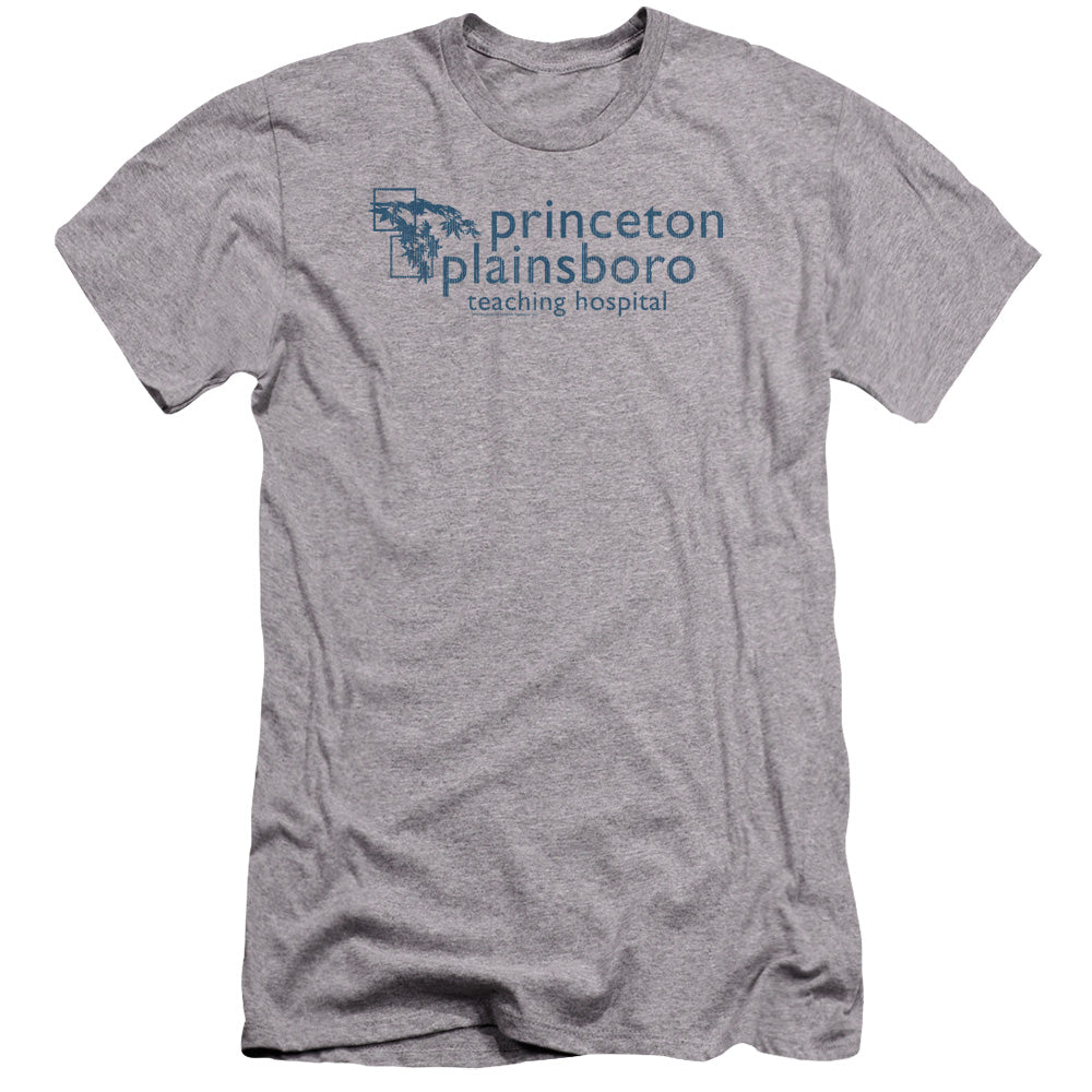 AN OFFCIALLY LICENSED HOUSE PRINCETON PLAINSBORO MEN'S PREMIUM SLIM FIT T-SHIRT ATHLETIC HEATHER