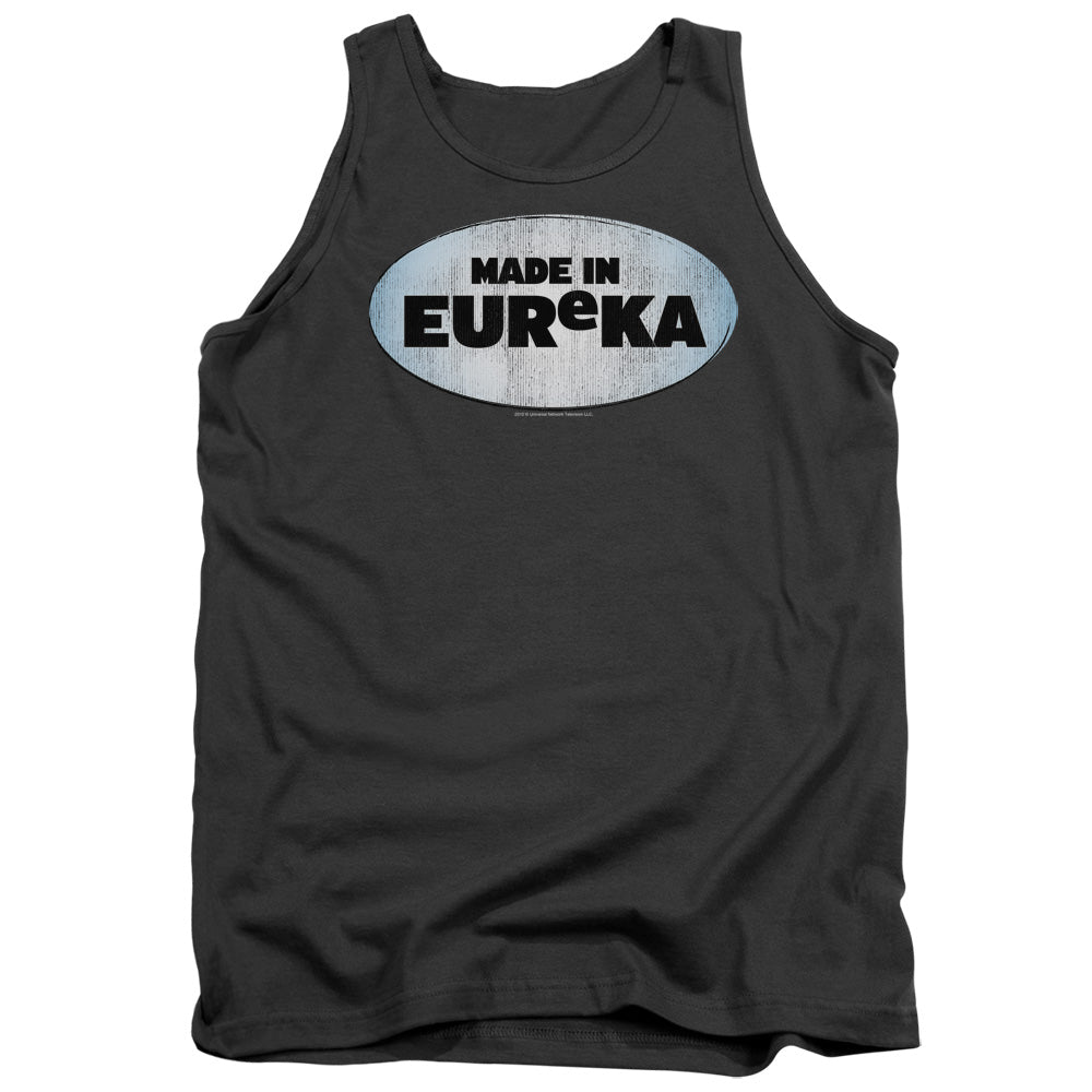 AN OFFCIALLY LICENSED EUREKA MADE IN EUREKA ADULT UNISEX TANK TOP CHARCOAL