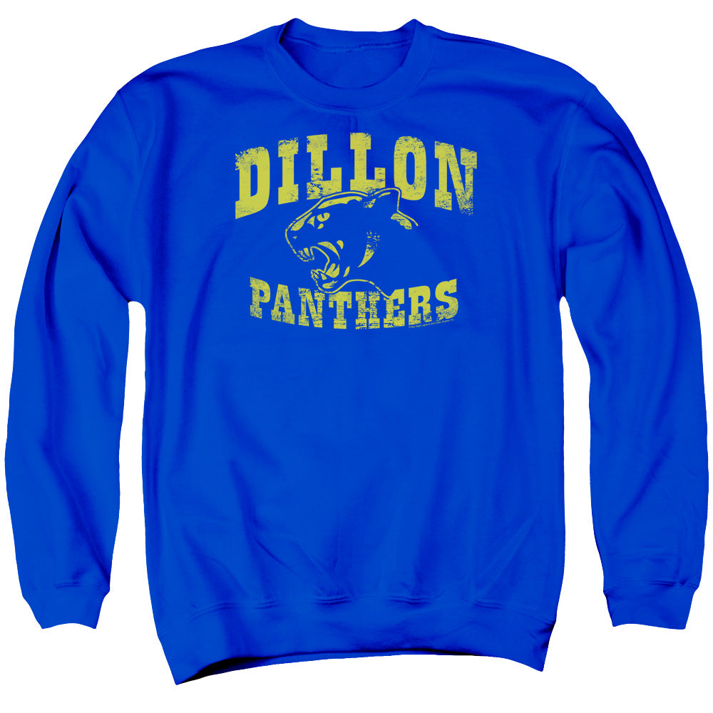 AN OFFCIALLY LICENSED FRIDAY NIGHT LIGHTS PANTHERS ADULT UNISEX CREWNECK SWEATSHIRT ROYAL