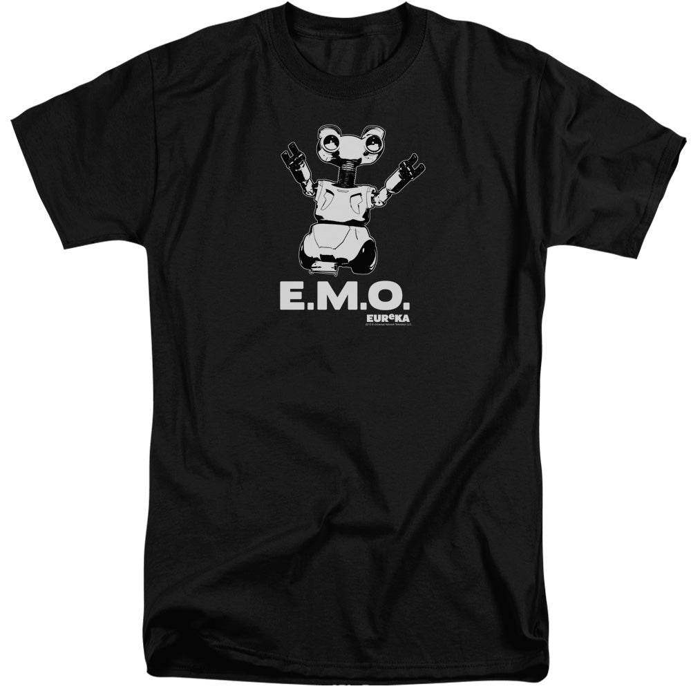 AN OFFCIALLY LICENSED EUREKA EMO MEN'S TALL FIT T-SHIRT BLACK