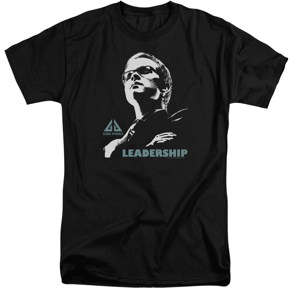 AN OFFCIALLY LICENSED EUREKA LEADERSHIP POSTER MEN'S TALL FIT T-SHIRT BLACK