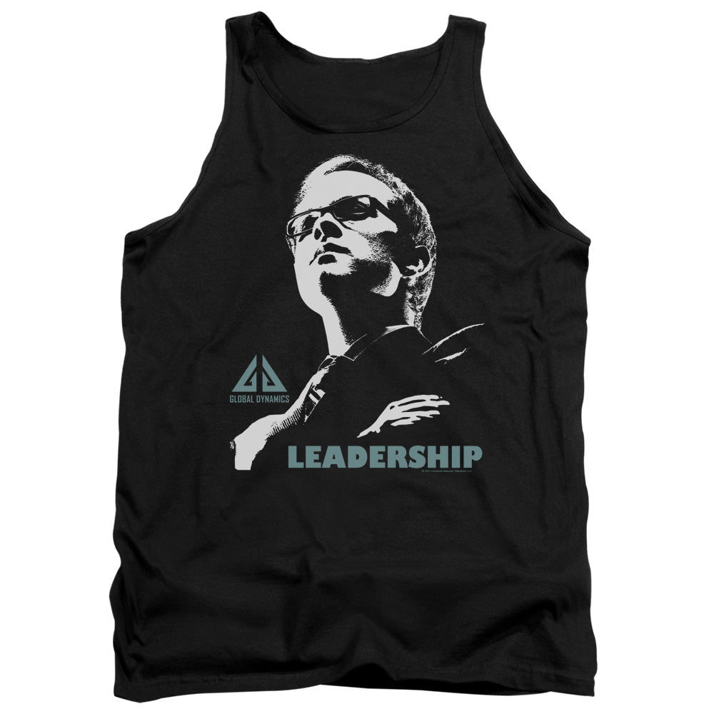 AN OFFCIALLY LICENSED EUREKA LEADERSHIP POSTER ADULT UNISEX TANK TOP BLACK