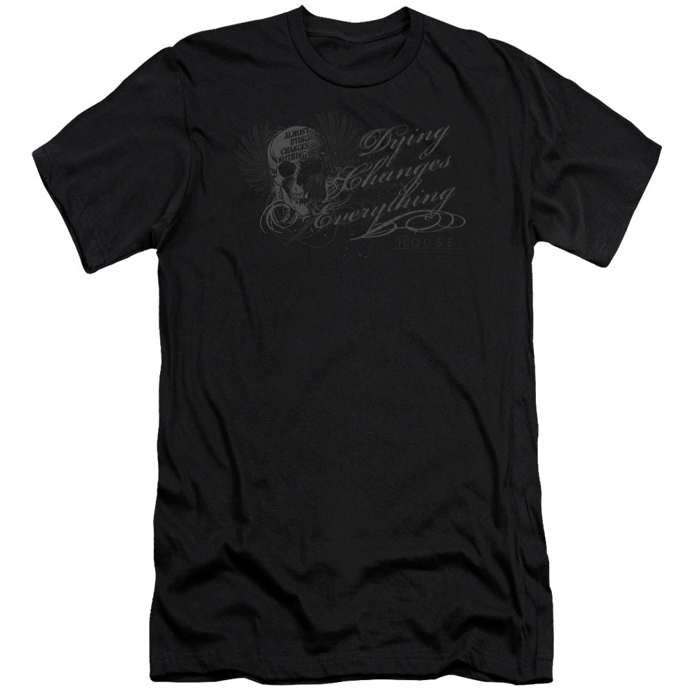 AN OFFCIALLY LICENSED HOUSE CHANGES EVERYTHING MEN'S PREMIUM SLIM FIT T-SHIRT BLACK