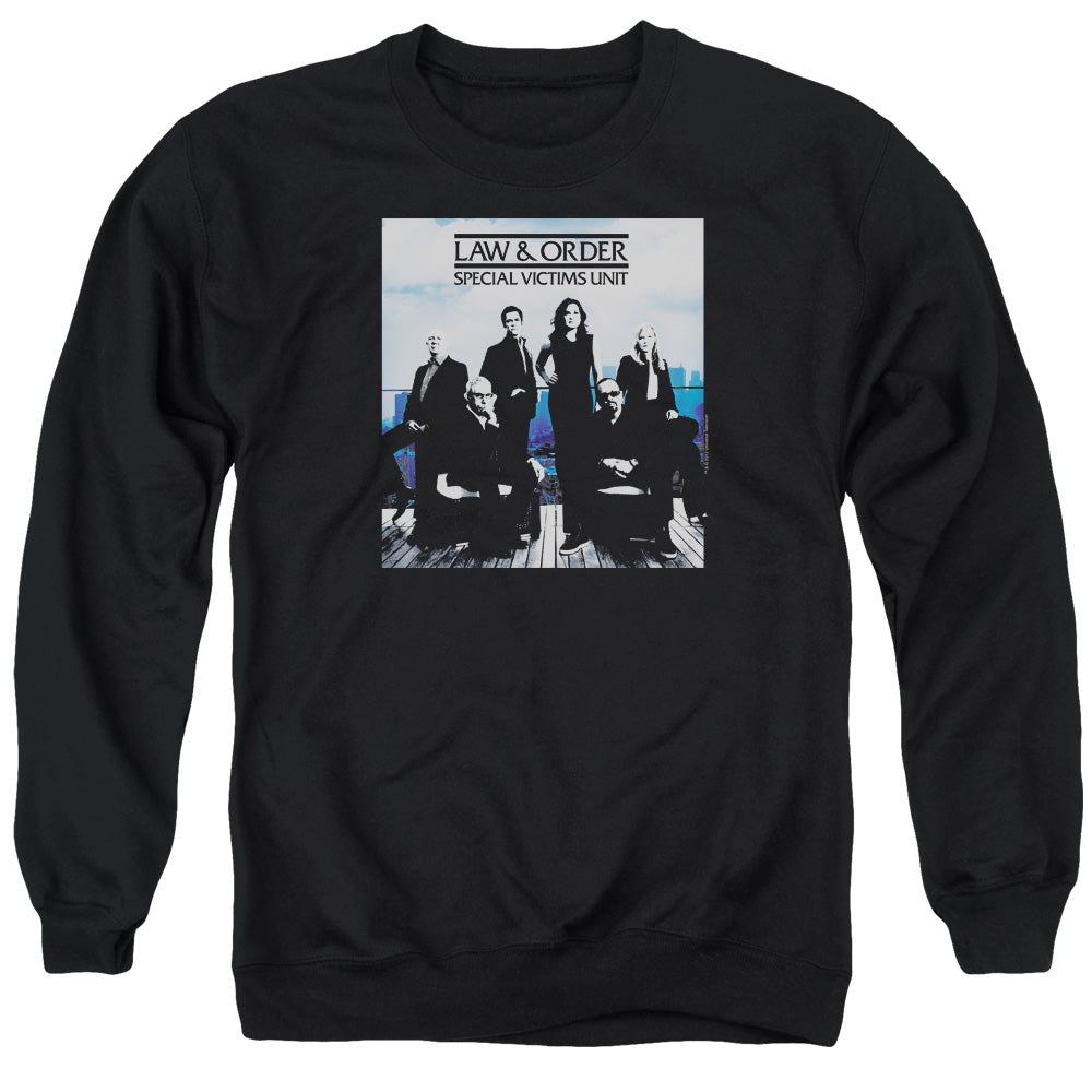 AN OFFCIALLY LICENSED LAW AND ORDER SVU CREW 13 ADULT UNISEX CREWNECK SWEATSHIRT BLACK
