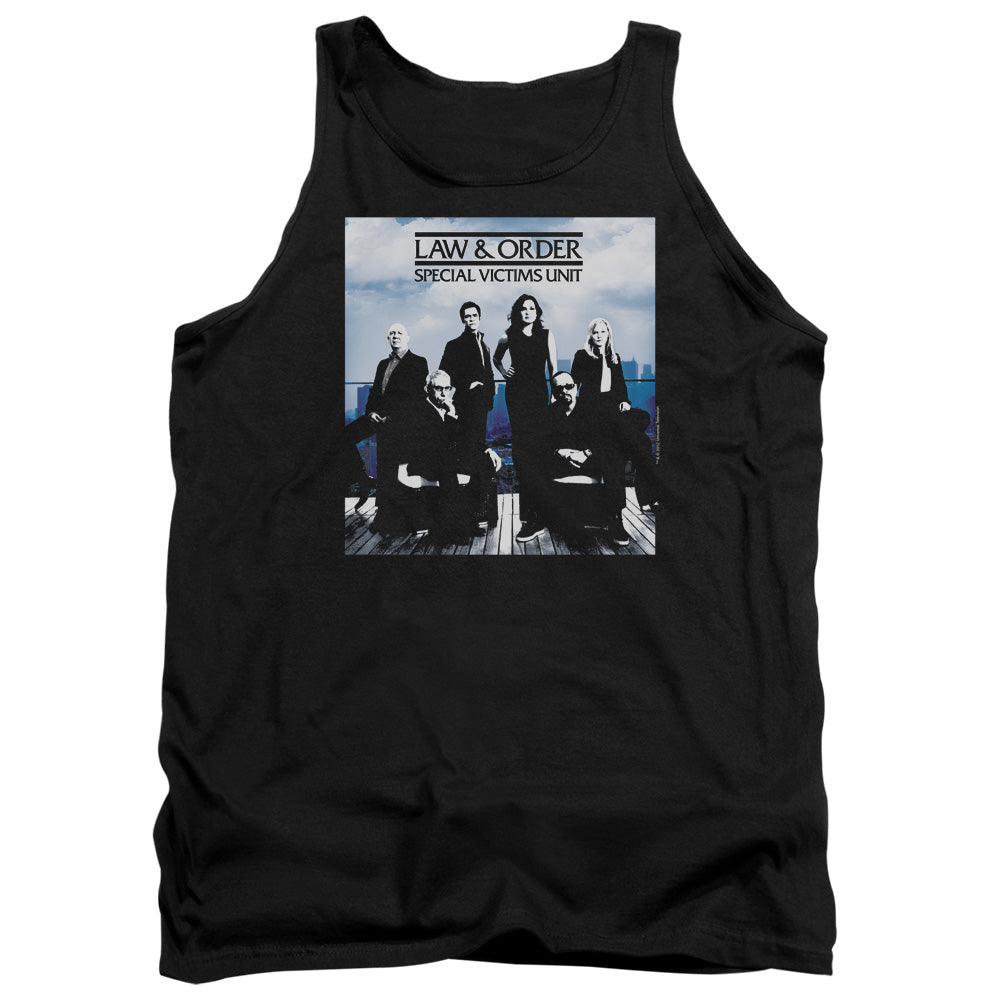 AN OFFCIALLY LICENSED LAW AND ORDER SVU CREW 13 ADULT UNISEX TANK TOP BLACK