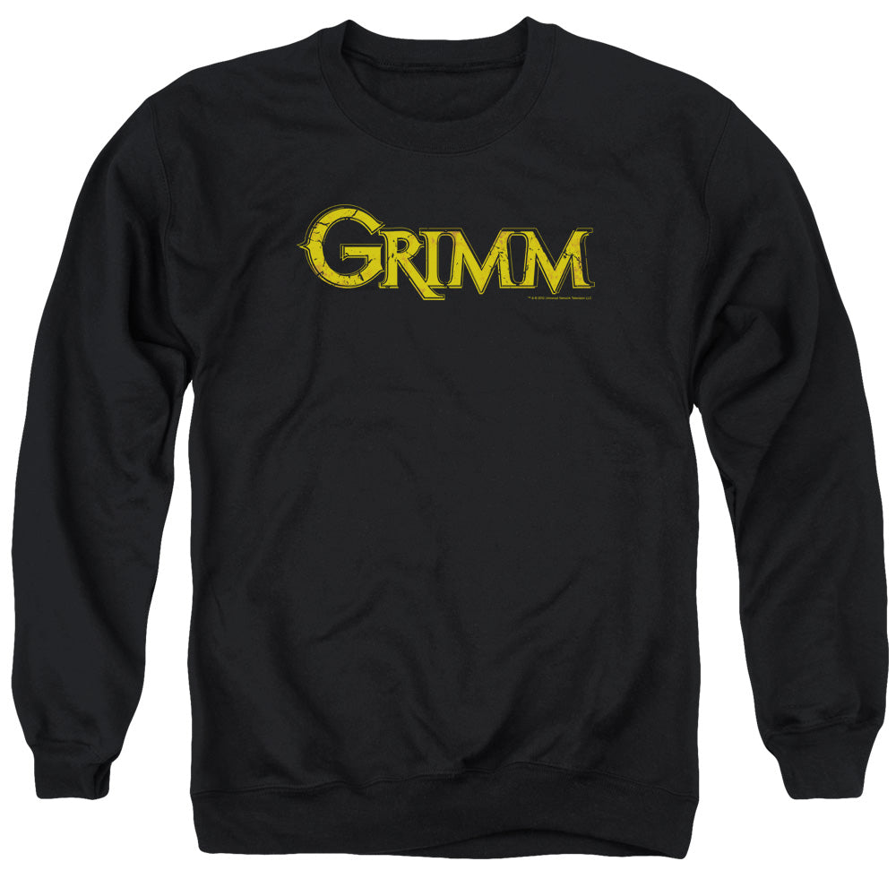 AN OFFCIALLY LICENSED GRIMM GOLD LOGO ADULT UNISEX CREWNECK SWEATSHIRT BLACK