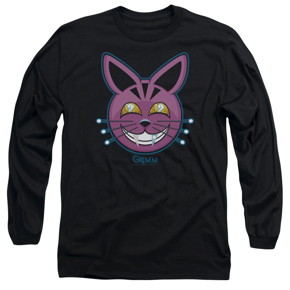 AN OFFCIALLY LICENSED GRIMM RETCHID KAT MEN'S LONG SLEEVE T-SHIRT BLACK