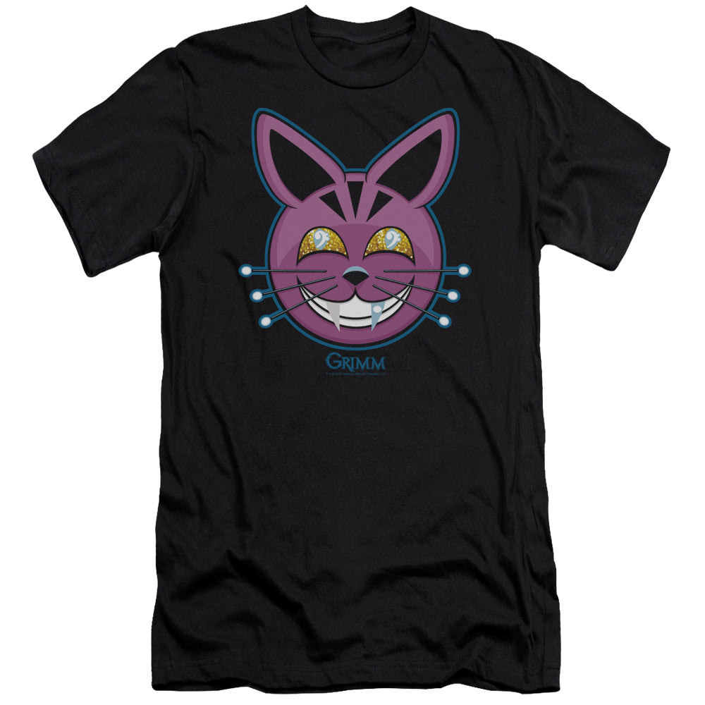AN OFFCIALLY LICENSED GRIMM RETCHID KAT MEN'S PREMIUM SLIM FIT T-SHIRT BLACK