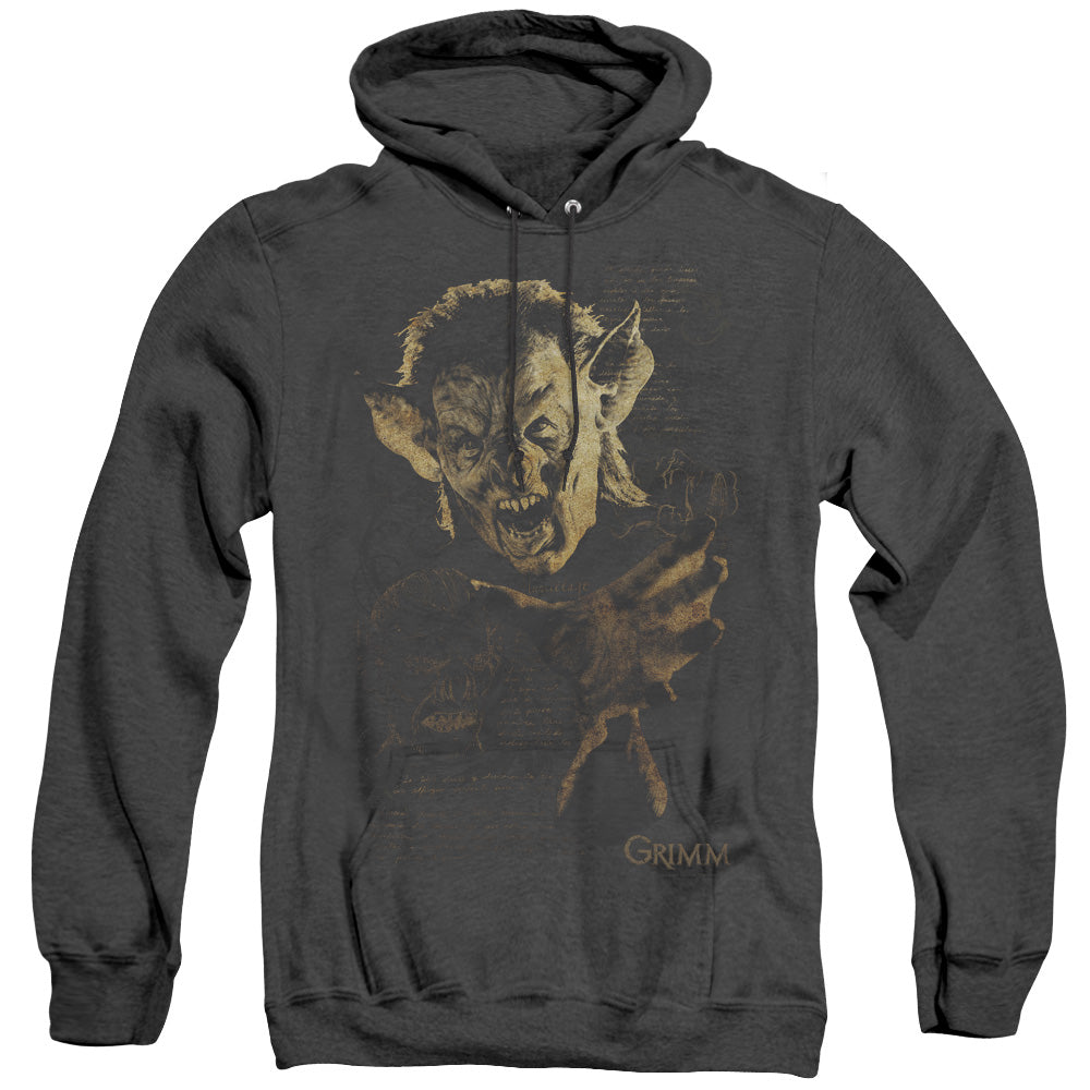 AN OFFCIALLY LICENSED GRIMM MURCIELAGO ADULT UNISEX HEATHER PULLOVER HOODIE BLACK