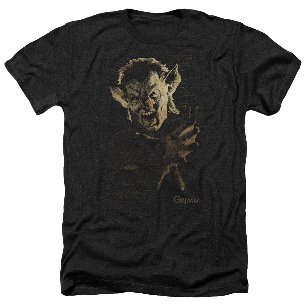 AN OFFCIALLY LICENSED GRIMM MURCIELAGO MEN'S HEATHER T-SHIRT CHARCOAL