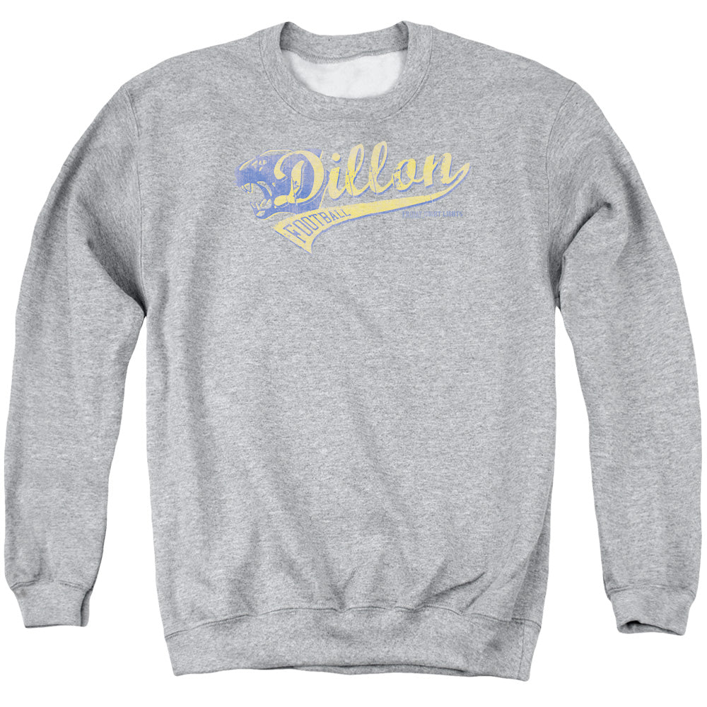 AN OFFCIALLY LICENSED FRIDAY NIGHT LIGHTS TEAM SPIRIT ADULT UNISEX CREWNECK SWEATSHIRT ATHLETIC HEATHER