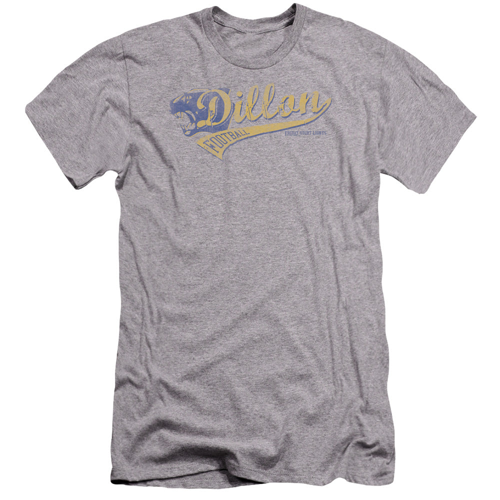AN OFFCIALLY LICENSED FRIDAY NIGHT LIGHTS TEAM SPIRIT MEN'S PREMIUM SLIM FIT T-SHIRT ATHLETIC HEATHER