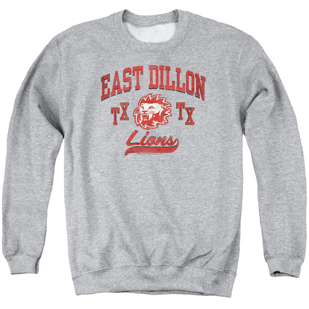 AN OFFCIALLY LICENSED FRIDAY NIGHT LIGHTS ATHLETIC LIONS ADULT UNISEX CREWNECK SWEATSHIRT ATHLETIC HEATHER