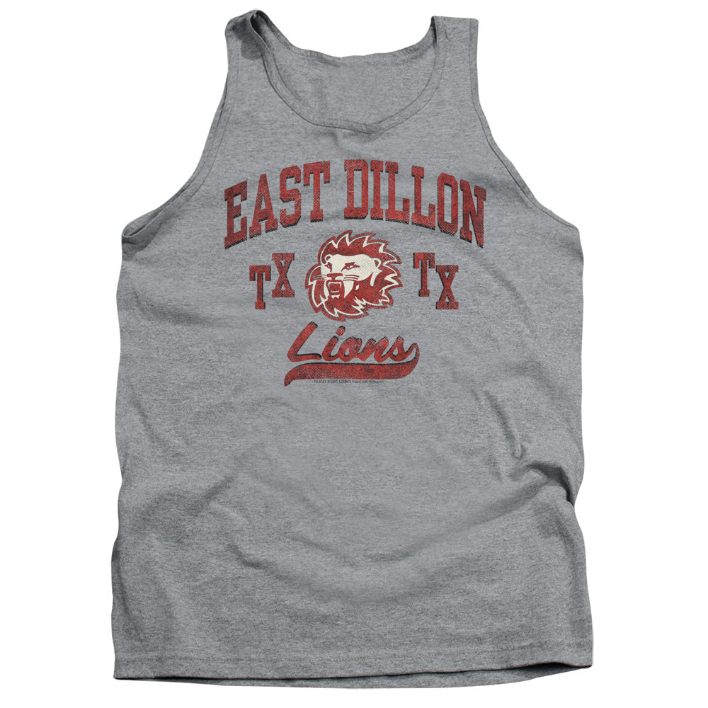 AN OFFCIALLY LICENSED FRIDAY NIGHT LIGHTS ATHLETIC LIONS ADULT UNISEX TANK TOP ATHLETIC HEATHER