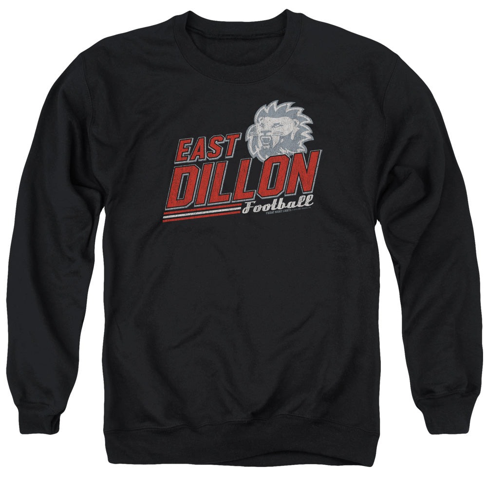 AN OFFCIALLY LICENSED FRIDAY NIGHT LIGHTS ATHLETIC LIONS ADULT UNISEX CREWNECK SWEATSHIRT BLACK