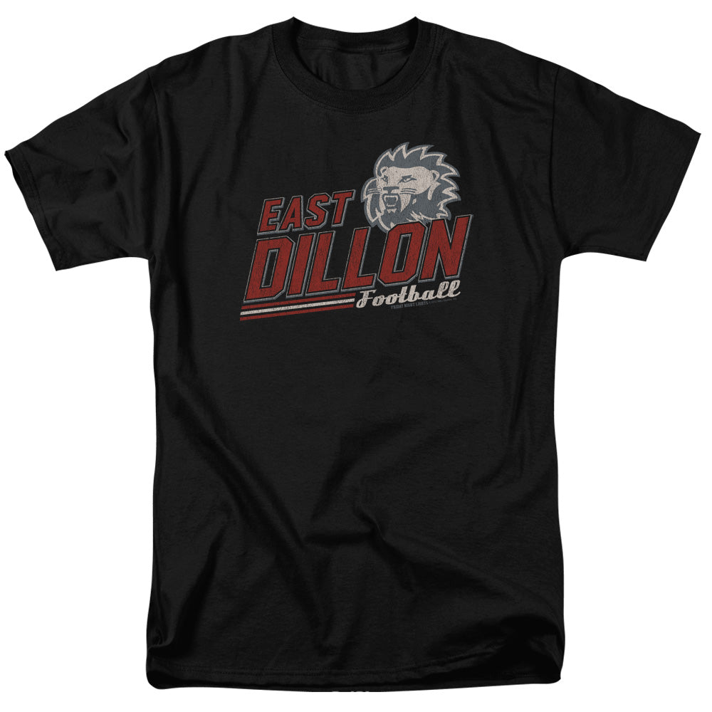 AN OFFCIALLY LICENSED FRIDAY NIGHT LIGHTS ATHLETIC LIONS MEN'S REGULAR FIT T-SHIRT BLACK