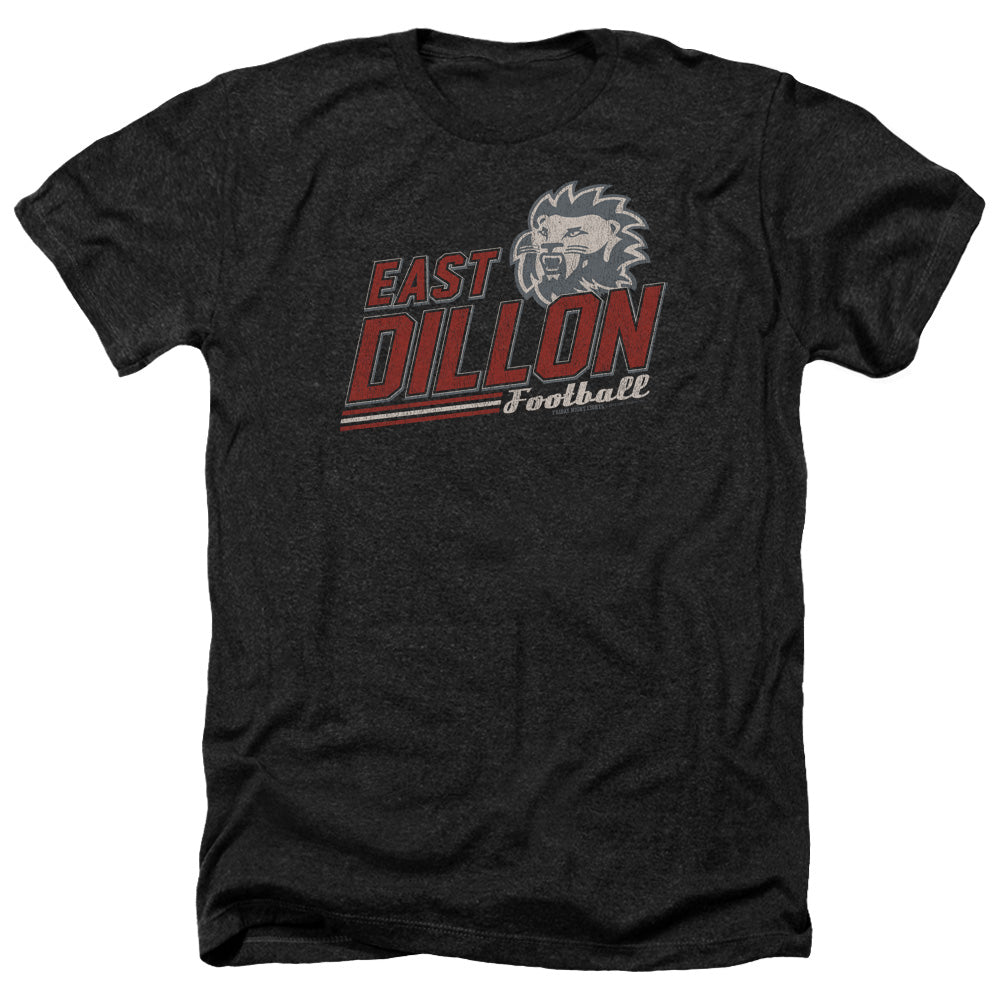 AN OFFCIALLY LICENSED FRIDAY NIGHT LIGHTS ATHLETIC LIONS MEN'S HEATHER T-SHIRT CHARCOAL
