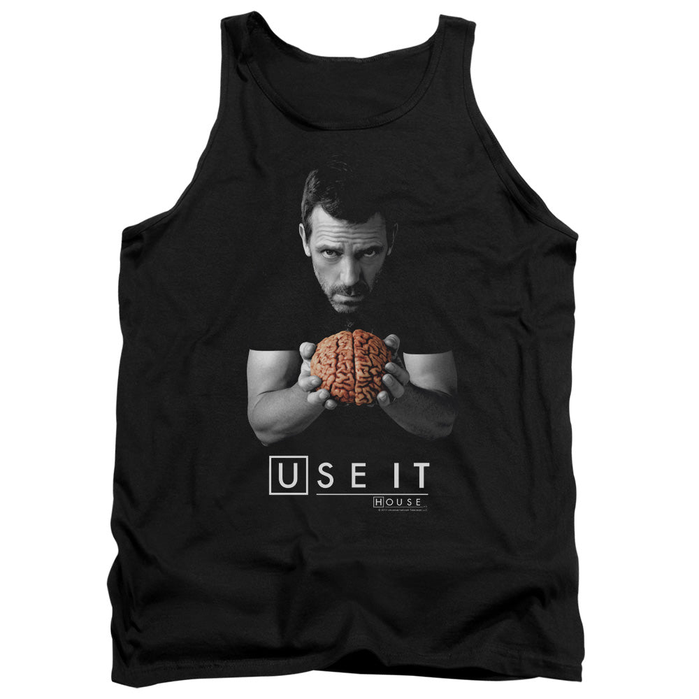 AN OFFCIALLY LICENSED HOUSE USE IT ADULT UNISEX TANK TOP BLACK