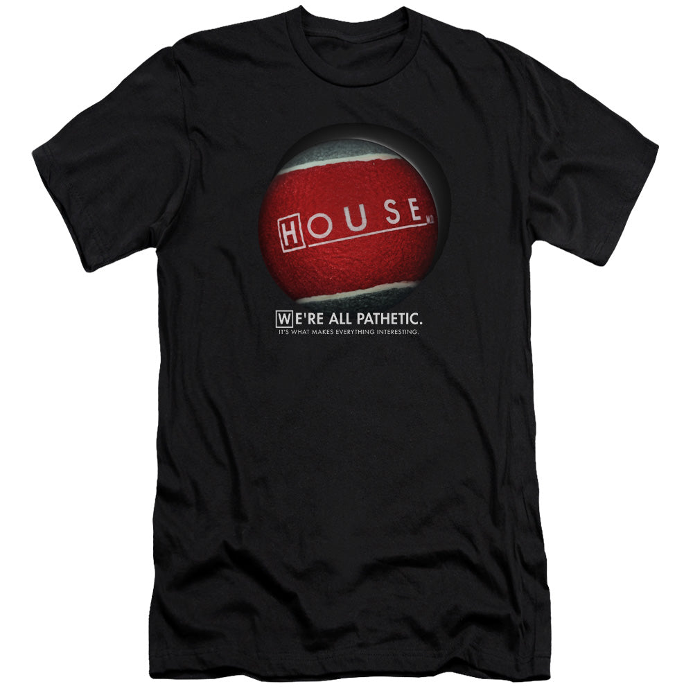 AN OFFCIALLY LICENSED HOUSE THE BALL MEN'S PREMIUM SLIM FIT T-SHIRT BLACK