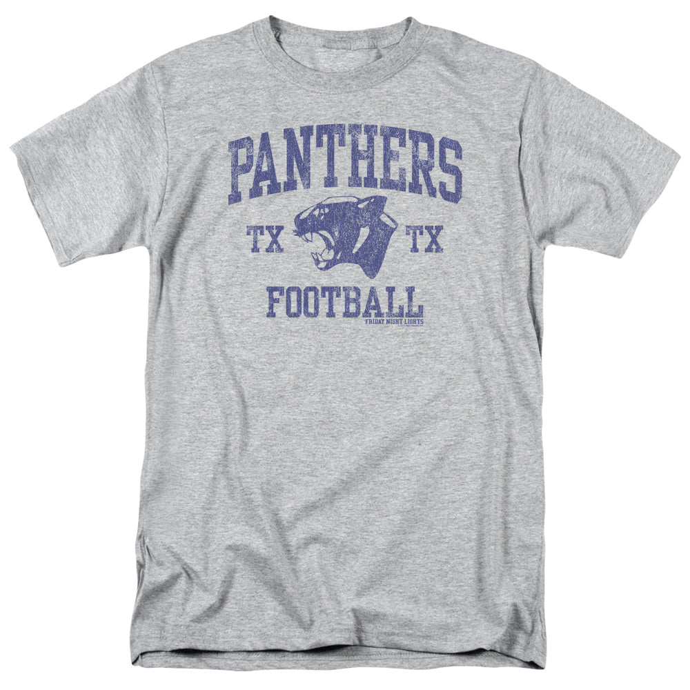 AN OFFCIALLY LICENSED FRIDAY NIGHT LIGHTS PANTHER ARCH MEN'S REGULAR FIT T-SHIRT ATHLETIC HEATHER