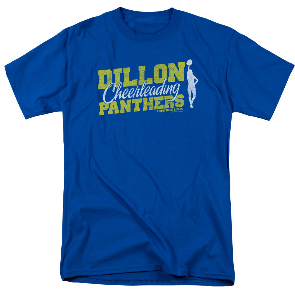 AN OFFCIALLY LICENSED FRIDAY NIGHT LIGHTS CHEER SQUAD MEN'S REGULAR FIT T-SHIRT ROYAL