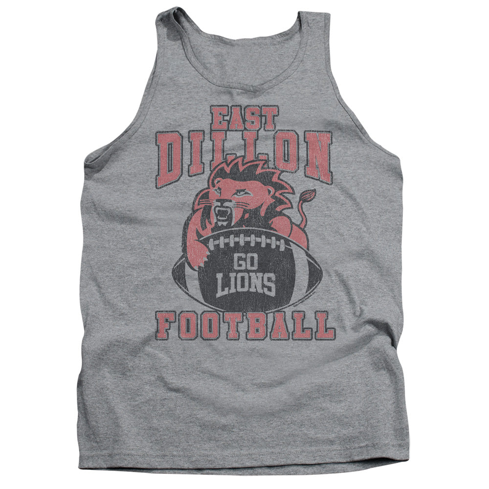 AN OFFCIALLY LICENSED FRIDAY NIGHT LIGHTS GO LIONS ADULT UNISEX TANK TOP ATHLETIC HEATHER