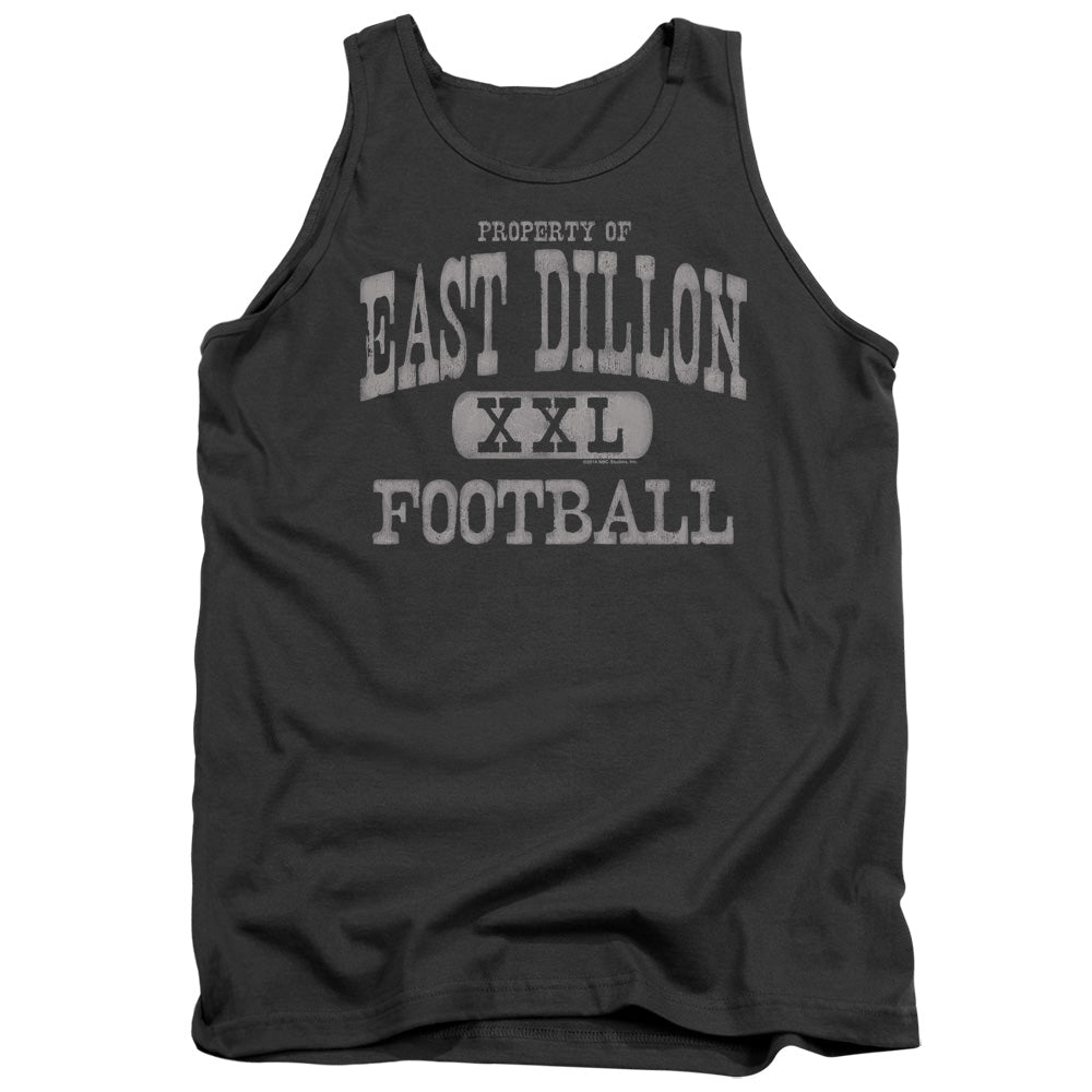 AN OFFCIALLY LICENSED FRIDAY NIGHT LIGHTS PROPERTY OF ADULT UNISEX TANK TOP CHARCOAL