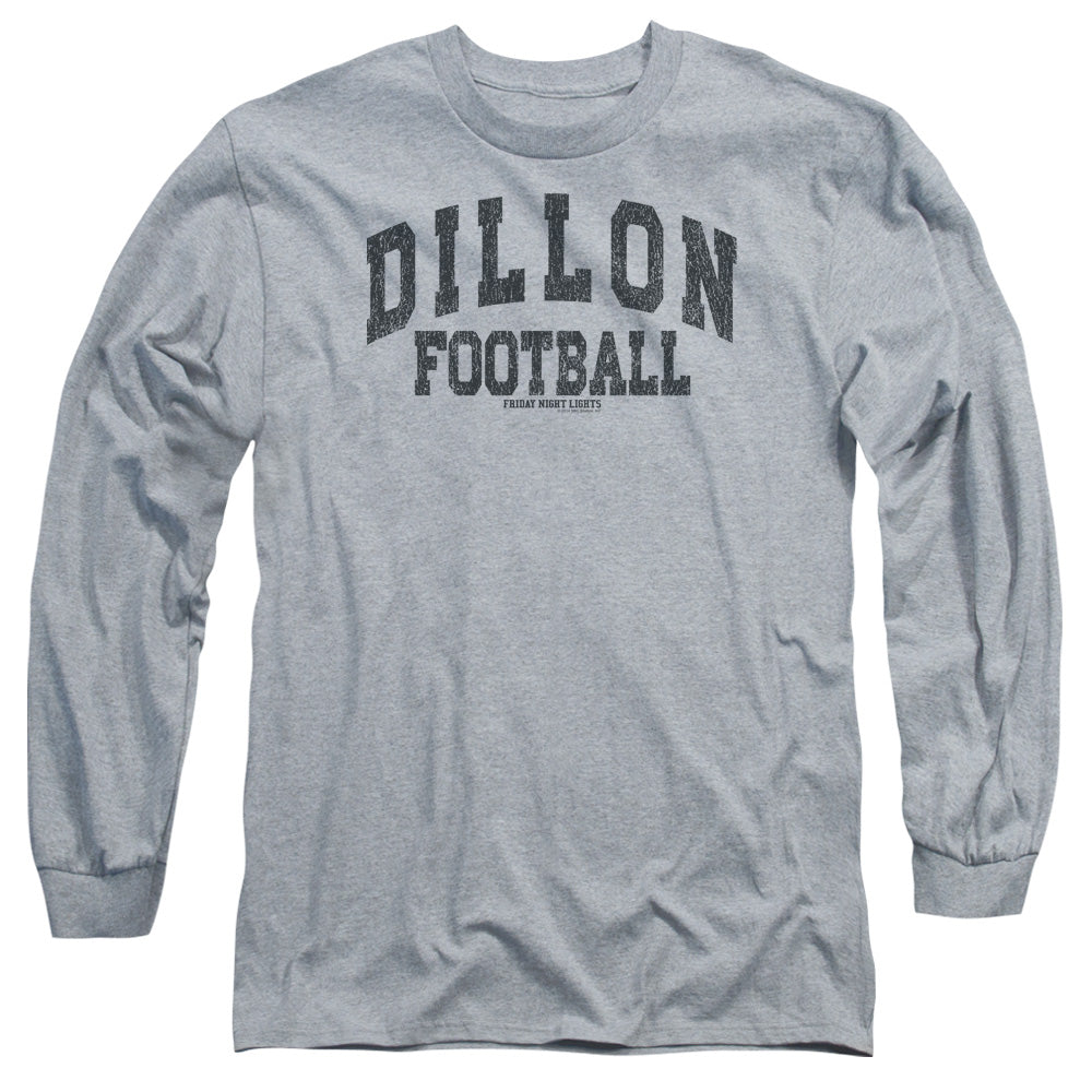 AN OFFCIALLY LICENSED FRIDAY NIGHT LIGHTS DILLION ARCH MEN'S LONG SLEEVE T-SHIRT ATHLETIC HEATHER