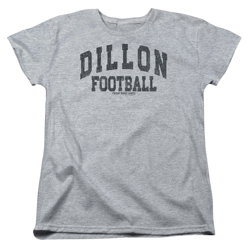 AN OFFCIALLY LICENSED FRIDAY NIGHT LIGHTS DILLION ARCH WOMEN'S REGULAR FIT T-SHIRT ATHLETIC HEATHER